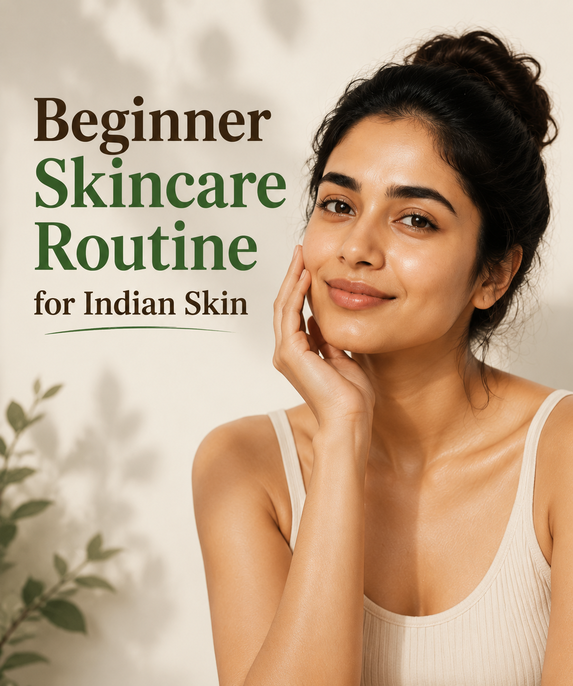 Beginner friendly skincare routine for Indian skin