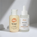 vilvah milk powder face wash and milk drops brightening serum 40ml