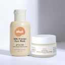 vilvah oil control combo - milk powder face wash and milk mud mask