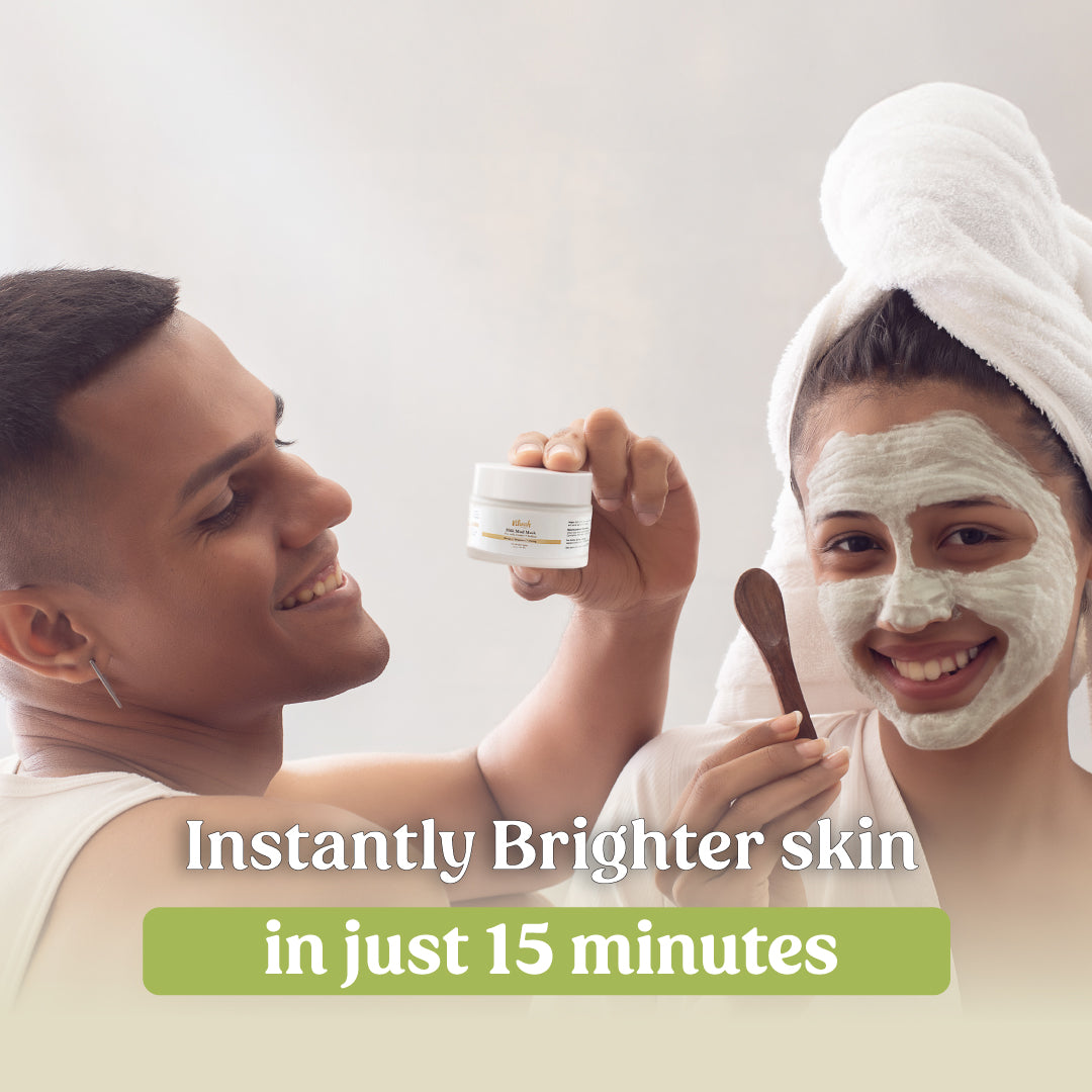 milk mud mask for instant brighter skin - Vilvah