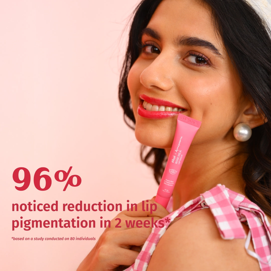 vilvah x annapoorna rosemilk lip balm