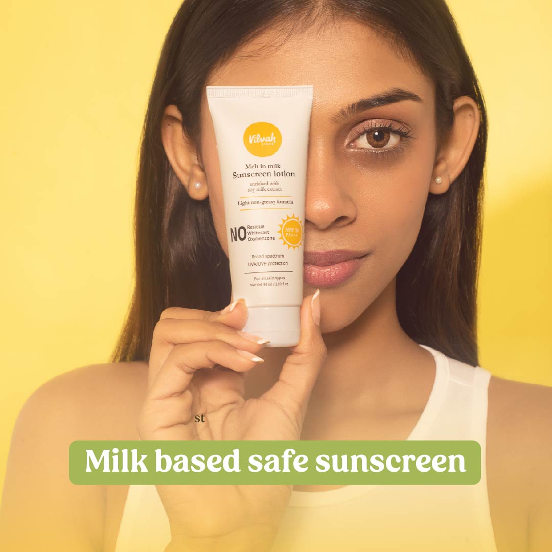 milk based sunscreen spf 50 - Vilvah
