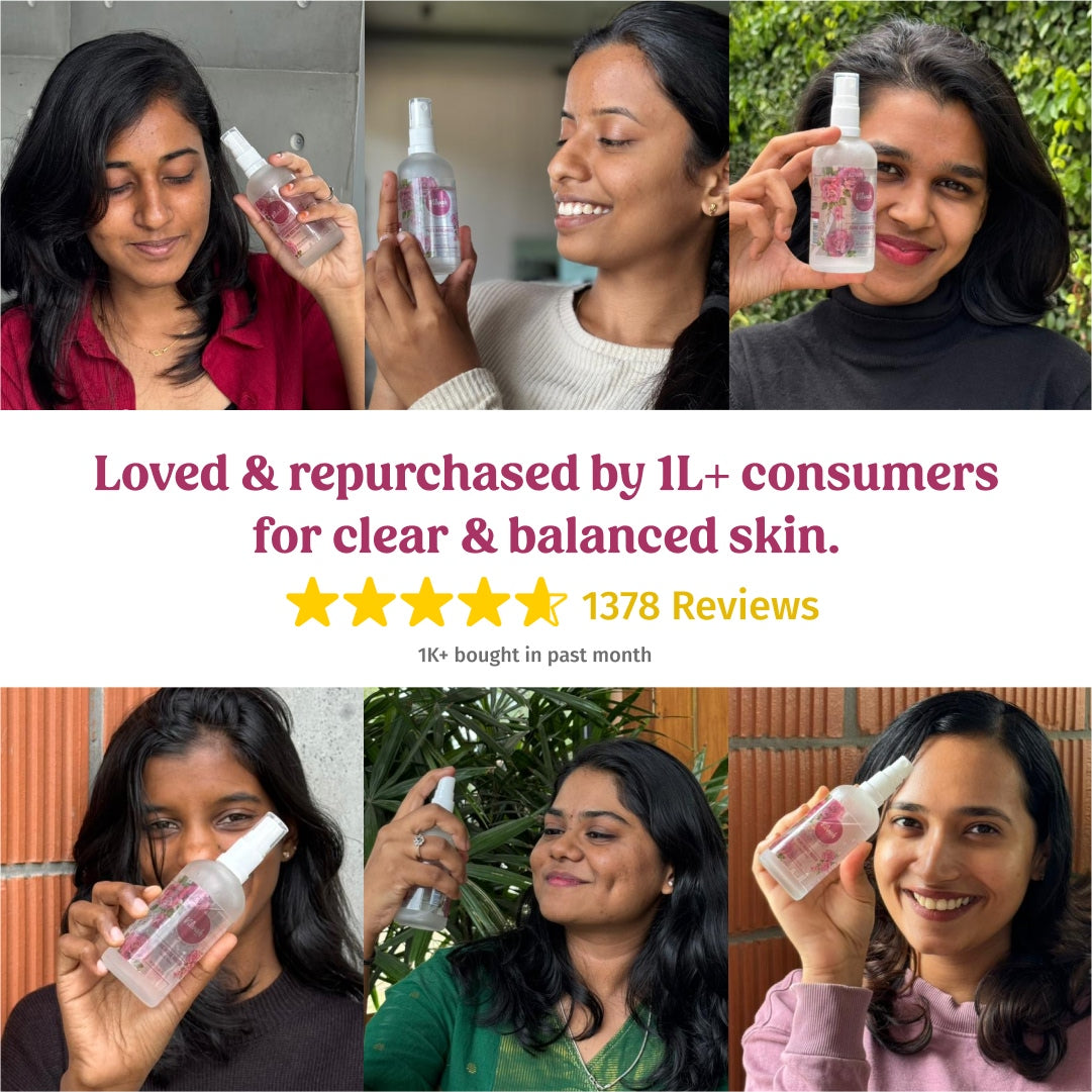 star ratings and reviews of Vilvah's Rose Water Facial Toner