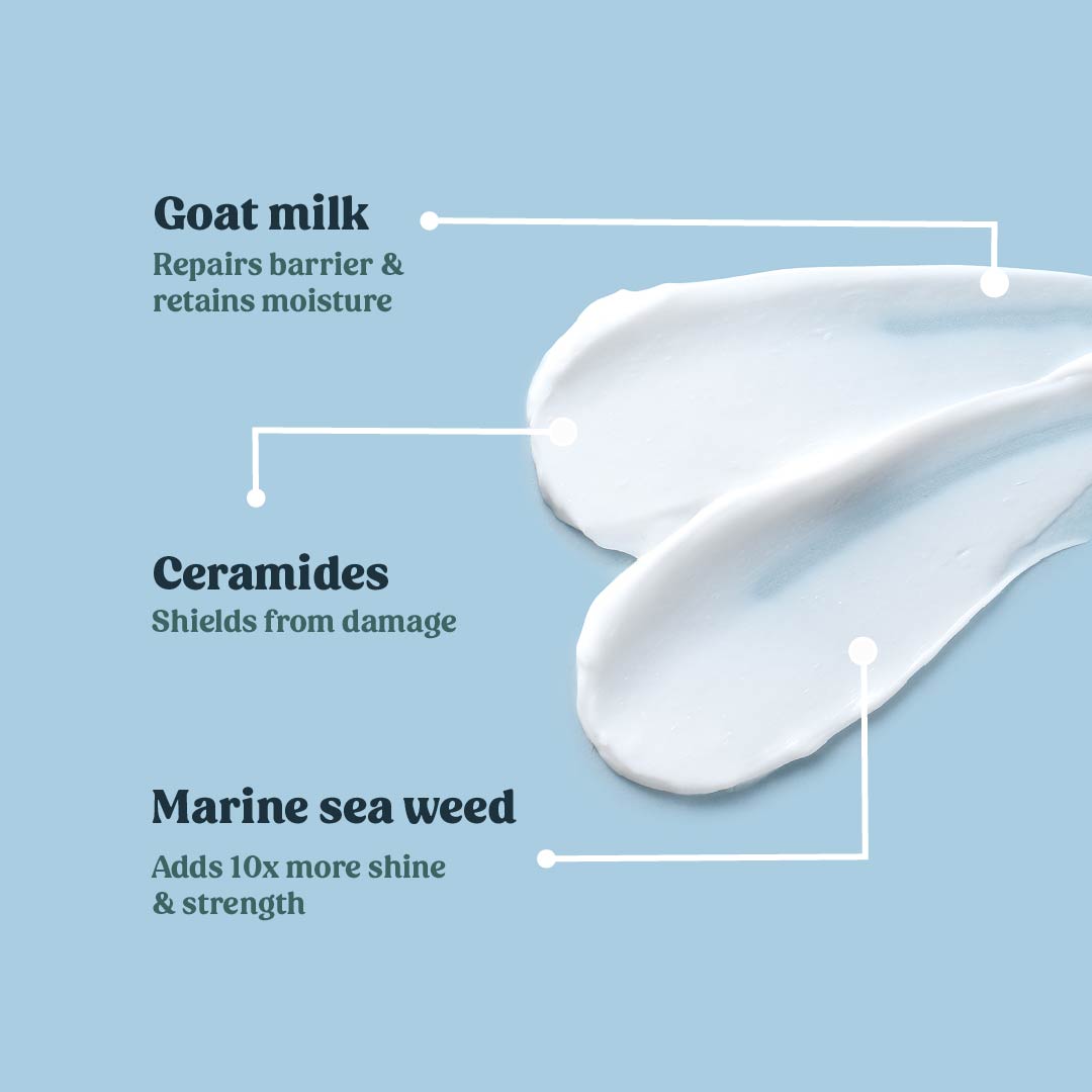 Vilvah's goat milk hair mask ingredients