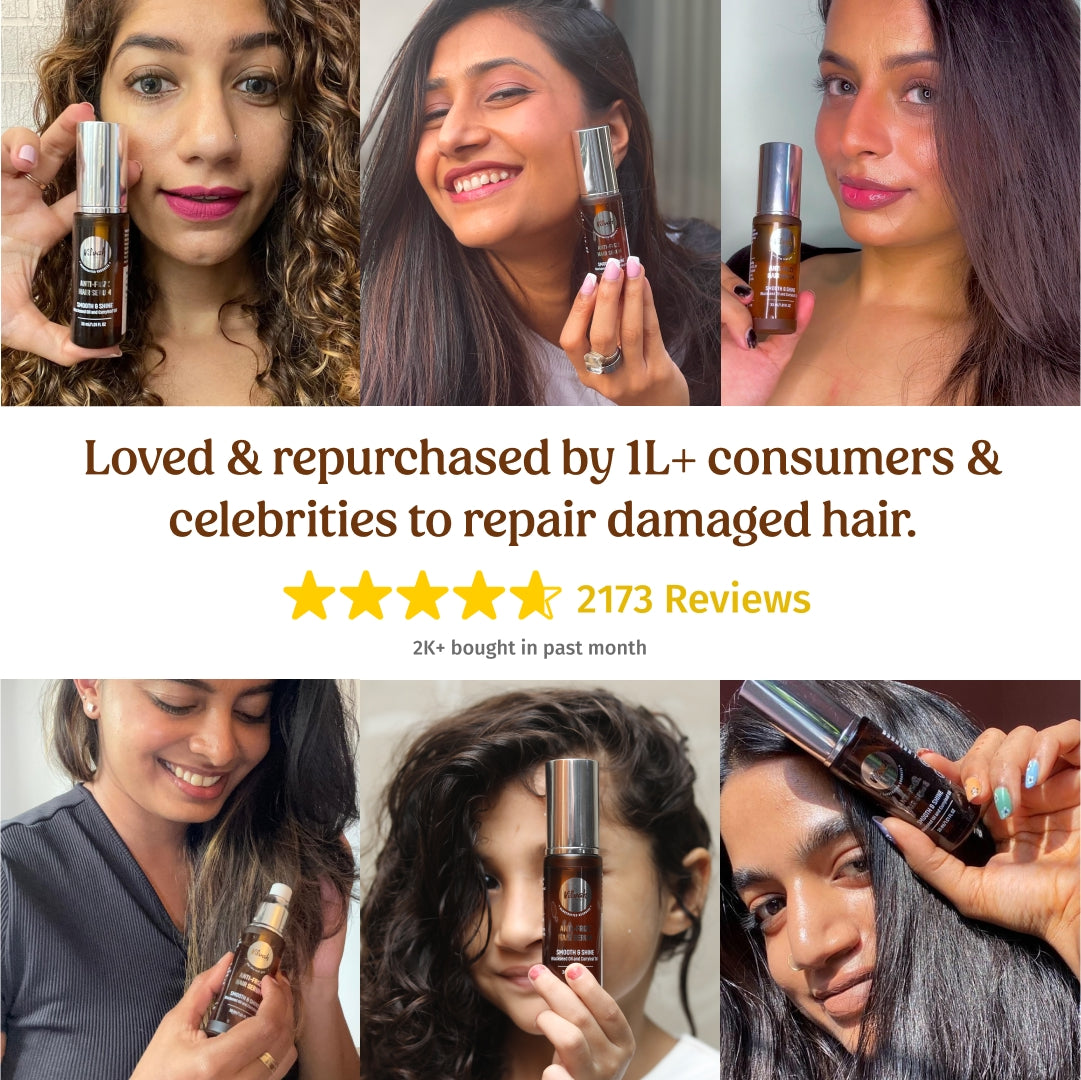 Vilvah anti-frizz hair serum​ reviews and star ratings