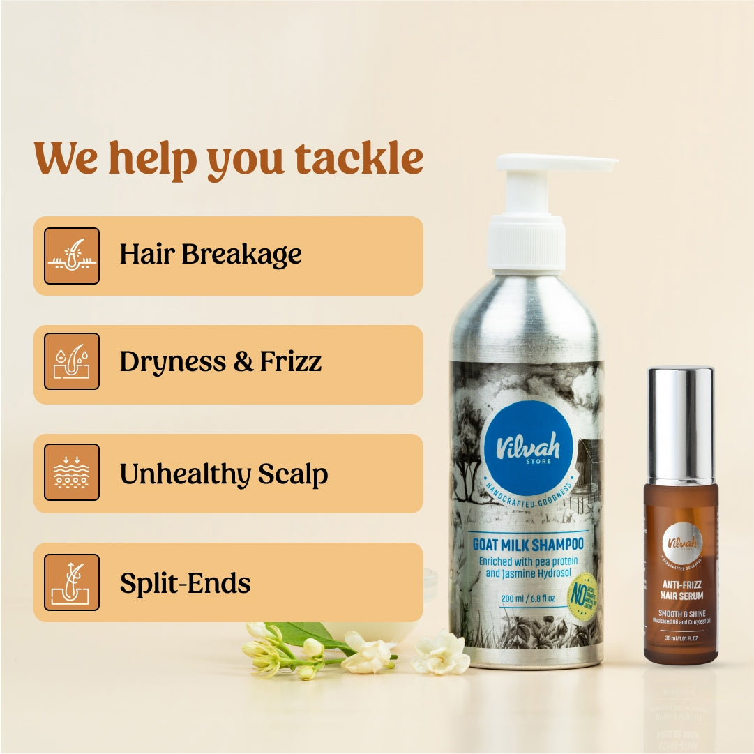 benefits of Vilvah Shampoo and Hair Serum Combo