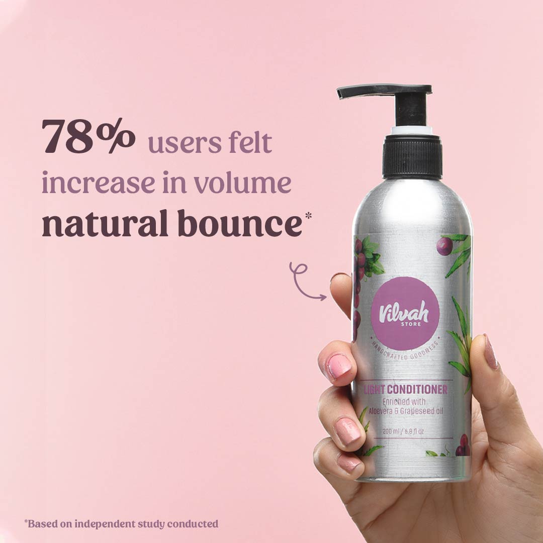 Vilvah's light conditioner stats or usage