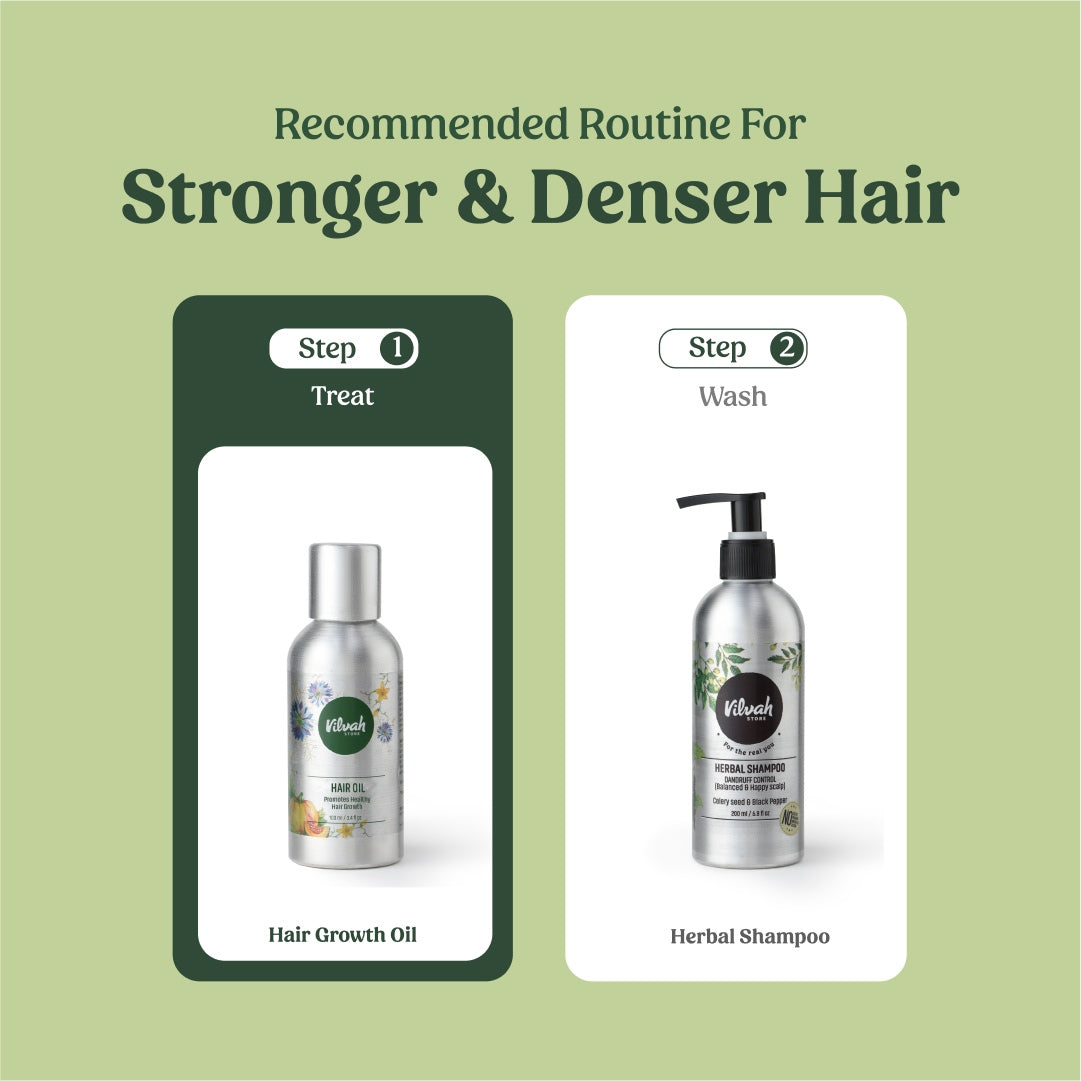 best routine for stronger and denser hair - vilvah
