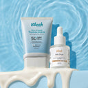 Vilvah AM Brightening Combo - Skin FInish Sunscreen 50+SPF and Milk Drops Brightening Serum