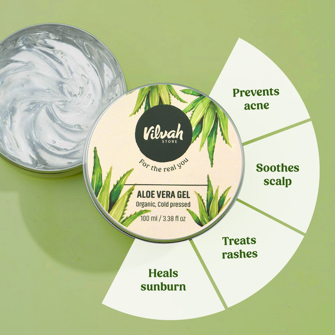 aloe vera gel benefits - Vilvah