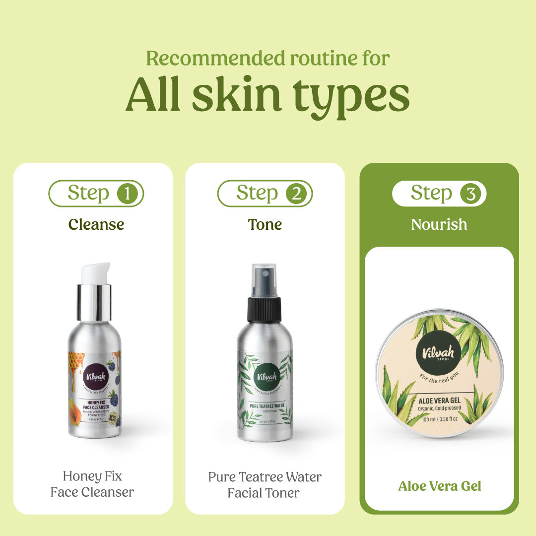 face care routine for all skin types - Vilvah