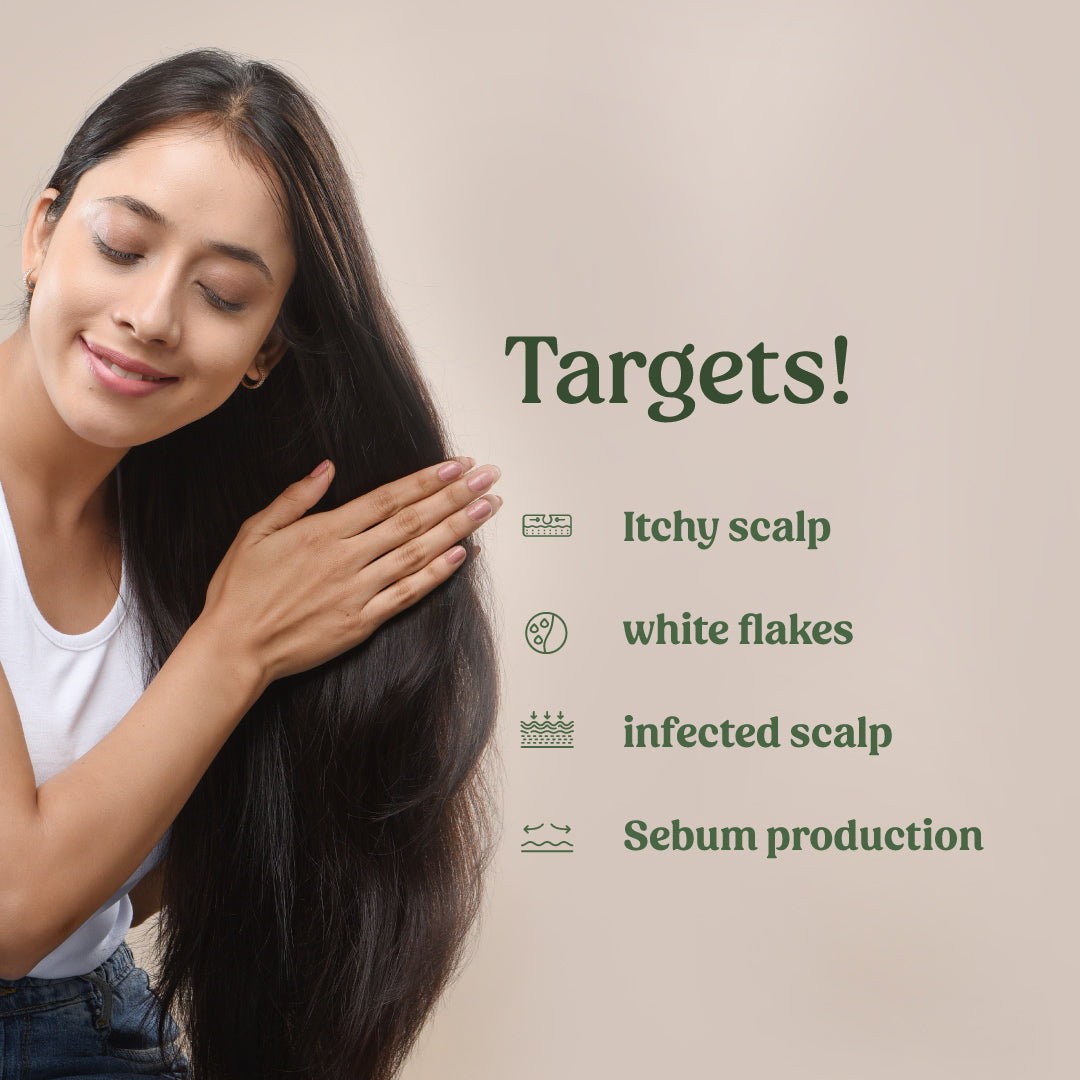 anti-dandruff hair oil benefits - Vilvah