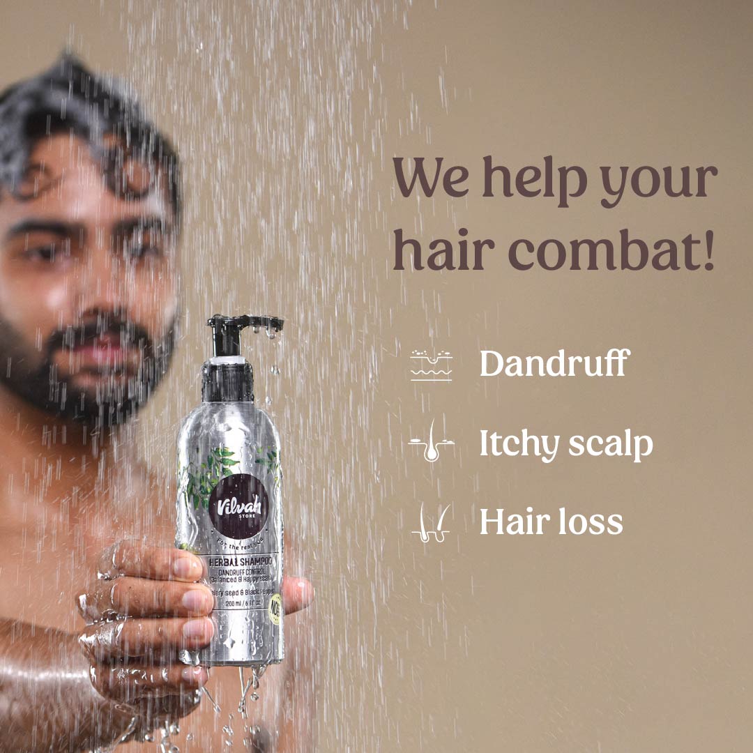 Vilvah's herbal shampoo benefits