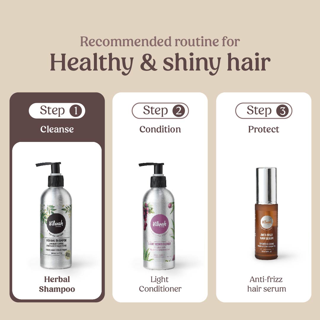 healthy hair care routine - Vilvah