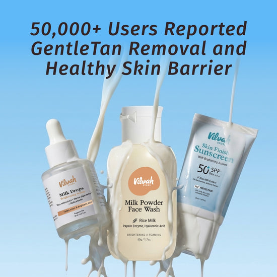 vilvah skin radiance combo for tan removal and skin barrier