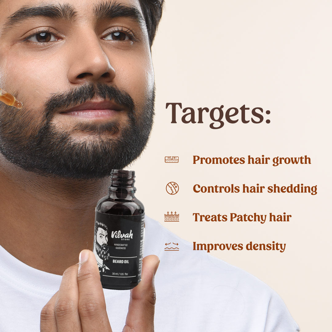 benefits of beard oil - Vilvah
