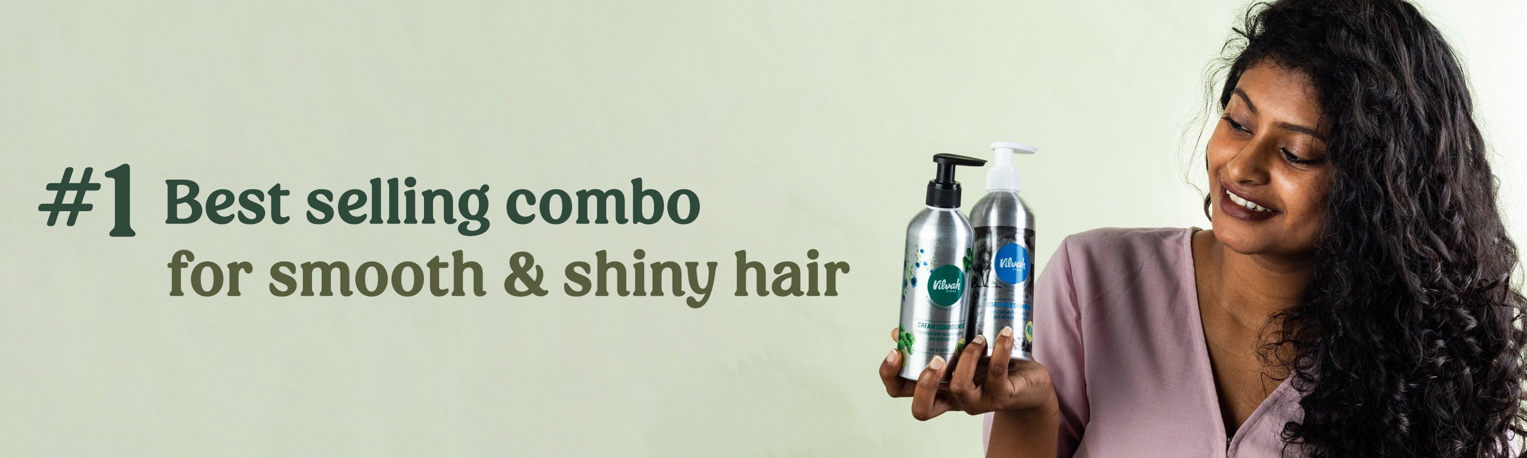 Bestselling hair care combo for smooth and shiny hair - Vilvah