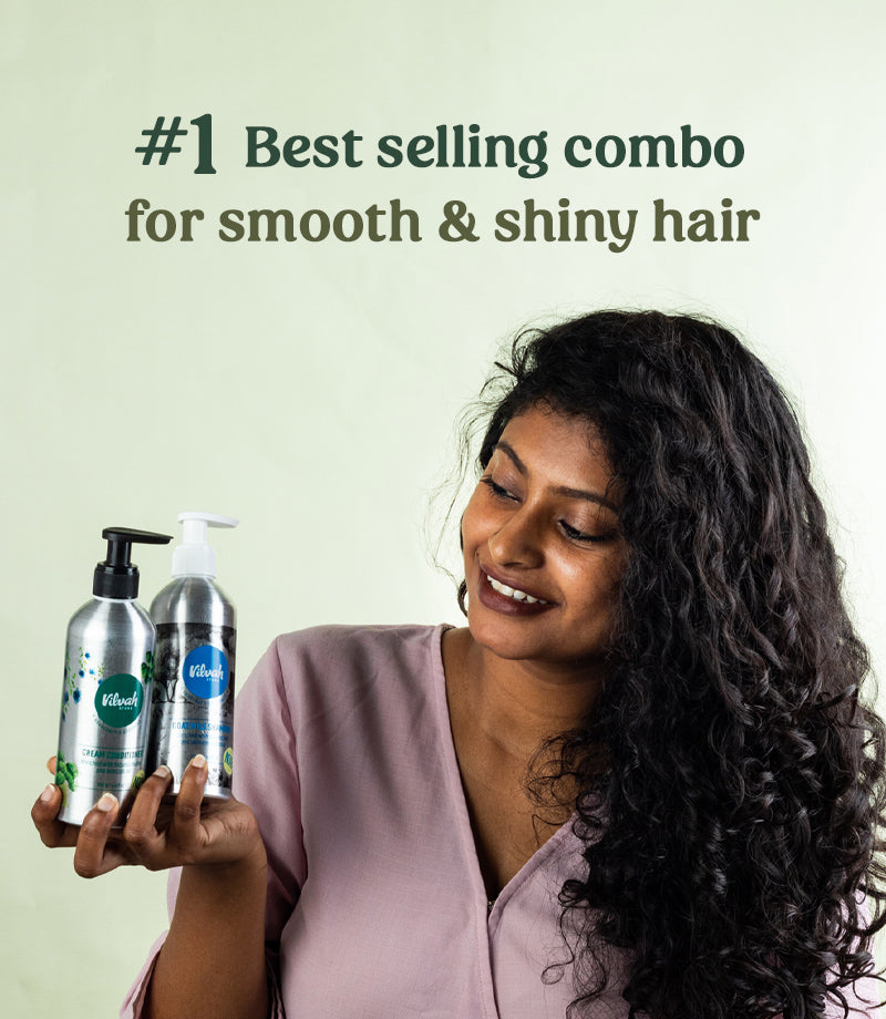 Bestselling hair care combo for smooth and shiny hair - Vilvah