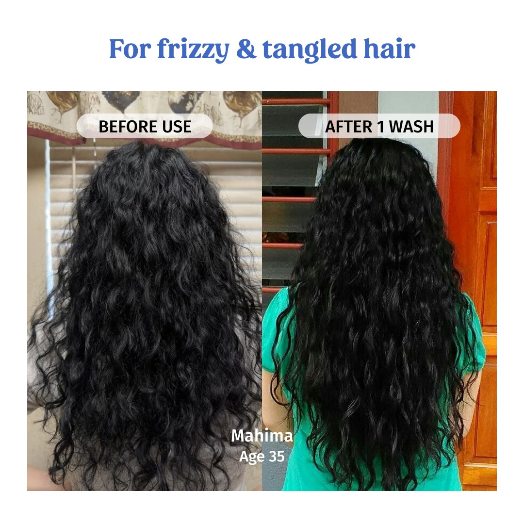 vilvah bestseller hair combo for frizzy and tangled hair