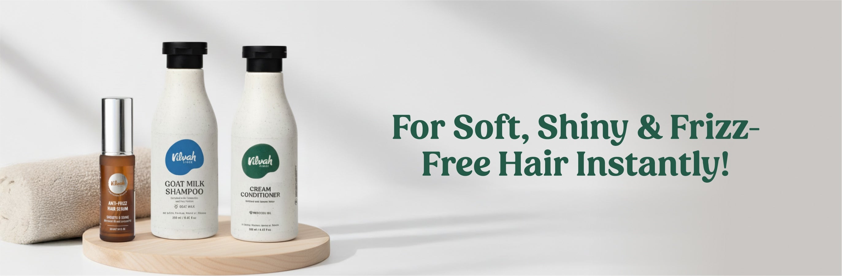 Vilvah Frizz Free Hair Combo for instant frizz-free hair