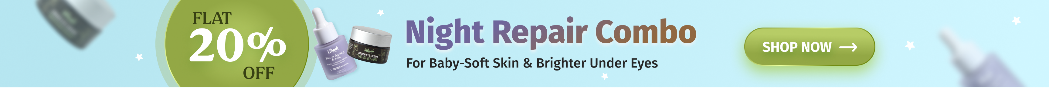 vilvah night repair combo at flat 20% off