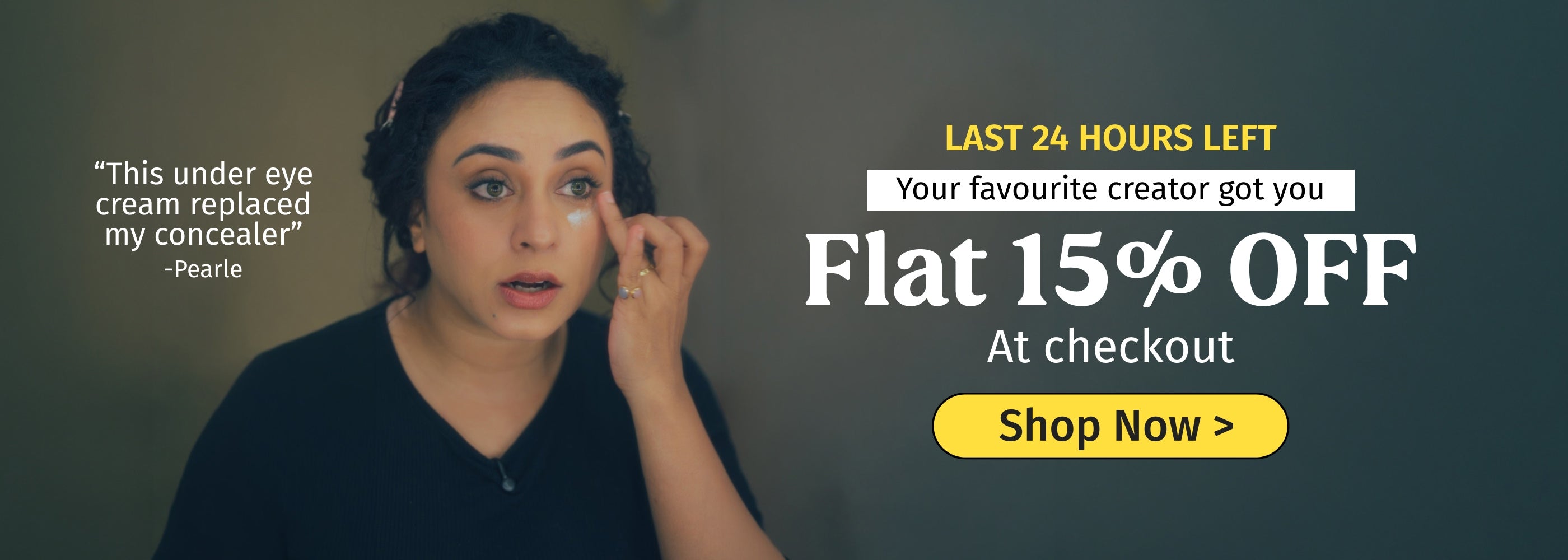 vilvah under eye cream at flat 15% offer