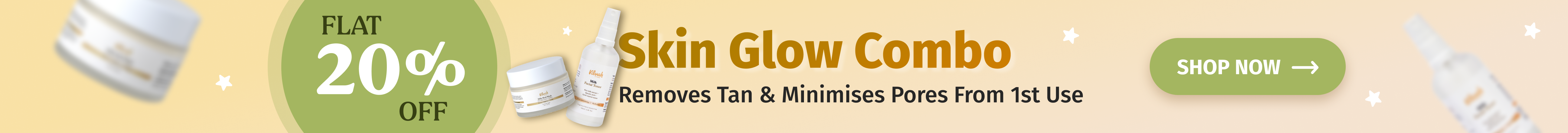 VIlvah Skin Glow Combo removes tan and minimises pores