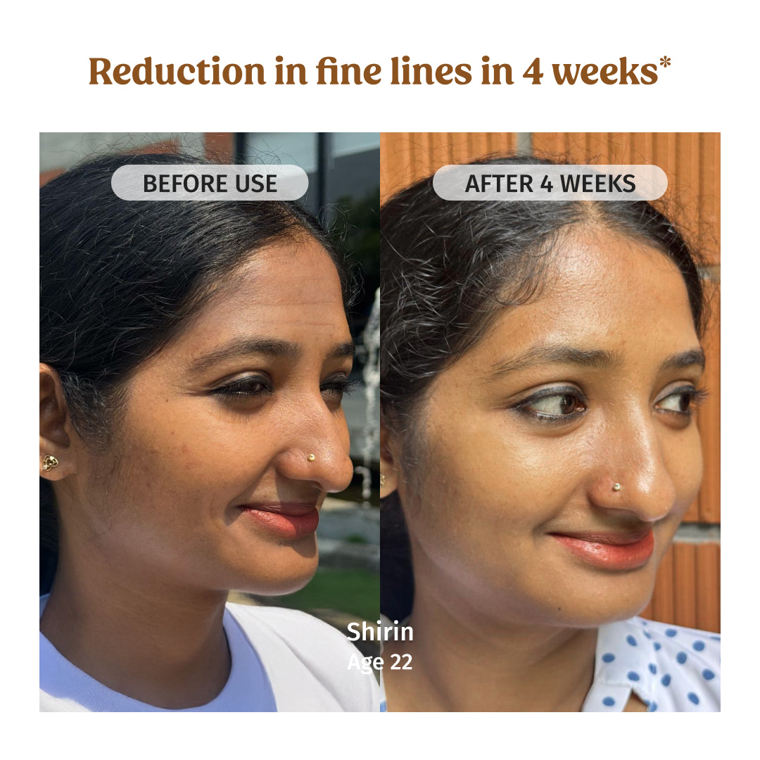vilvah am pm serum combo reduces fine lines