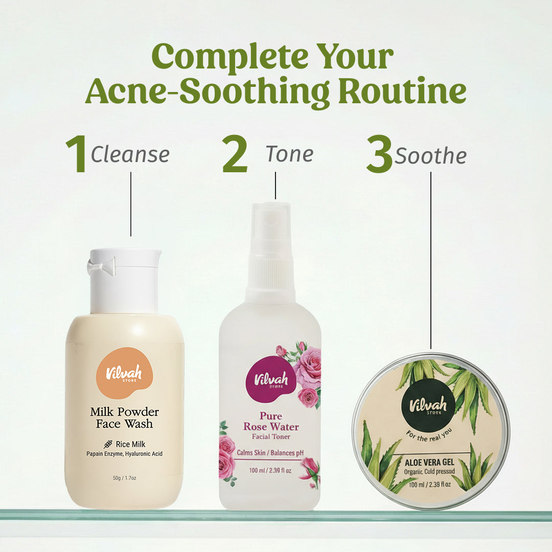 acne-soothing routine