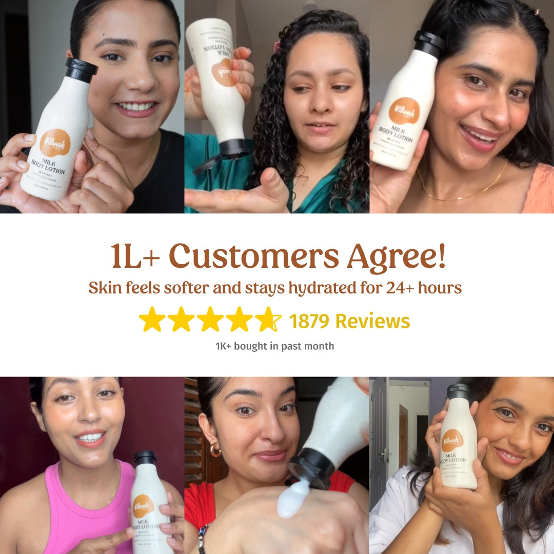 star ratings and reviews of vilvah milk body lotion