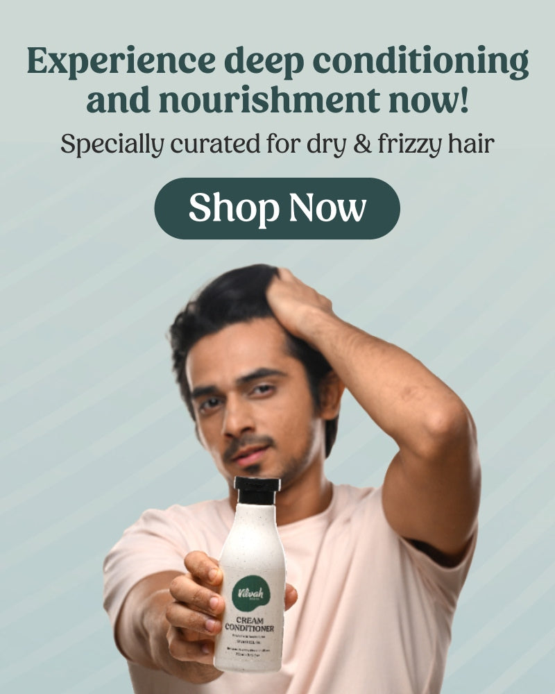 vilvah cream conditioner for dry and frizzy hair