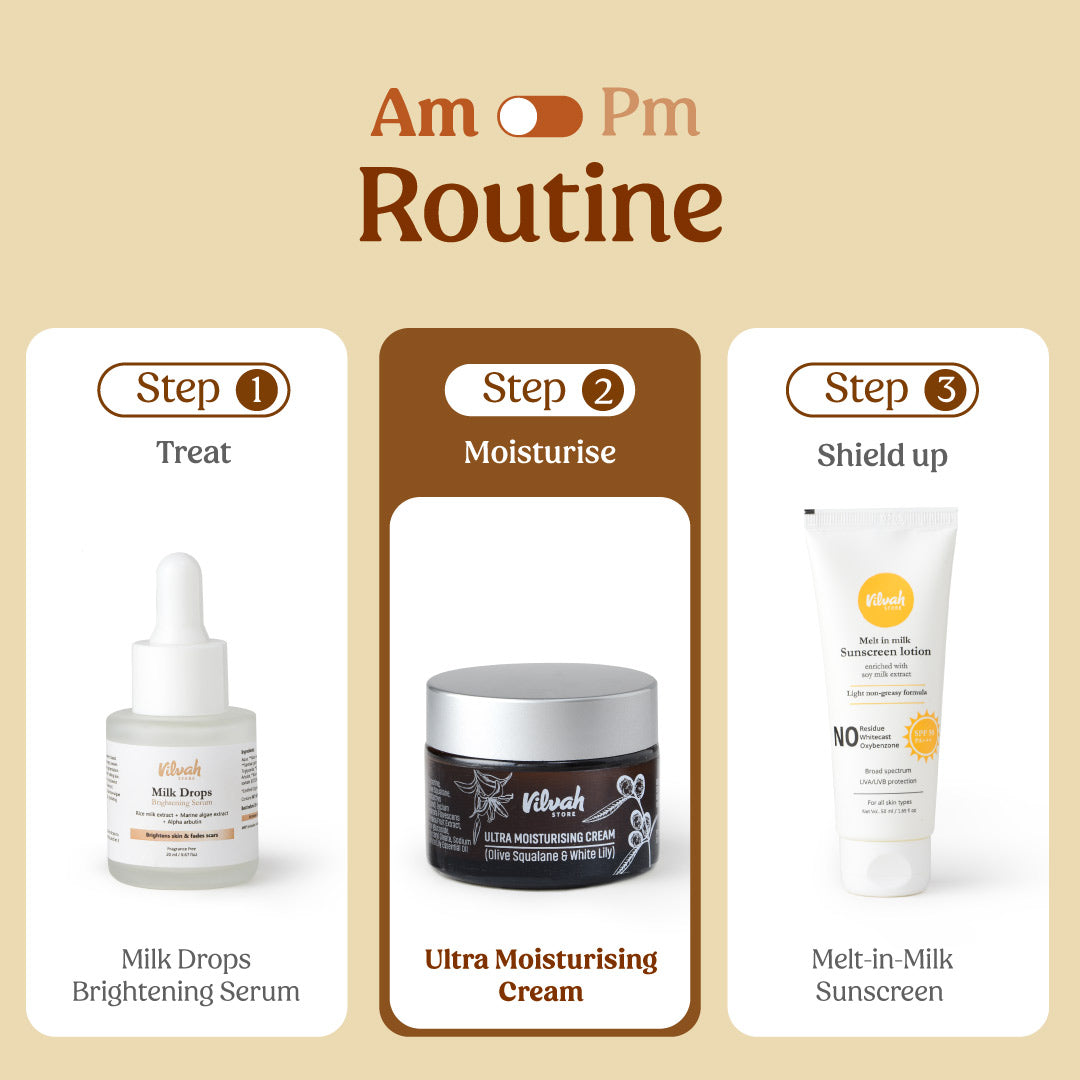 AM and PM face care routine - Vilvah