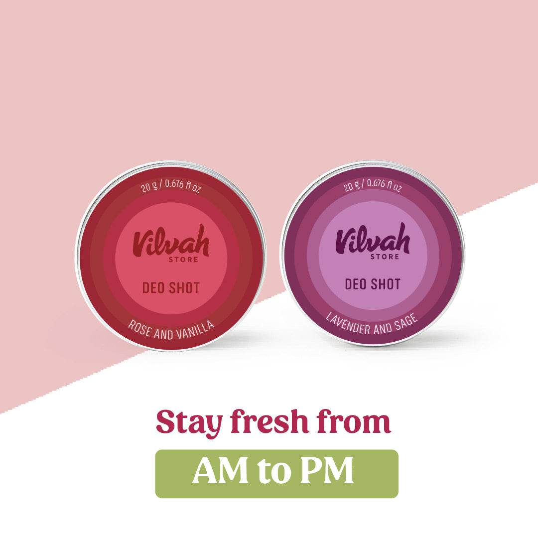 AM to PM freshness with deo shot combo - Vilvah