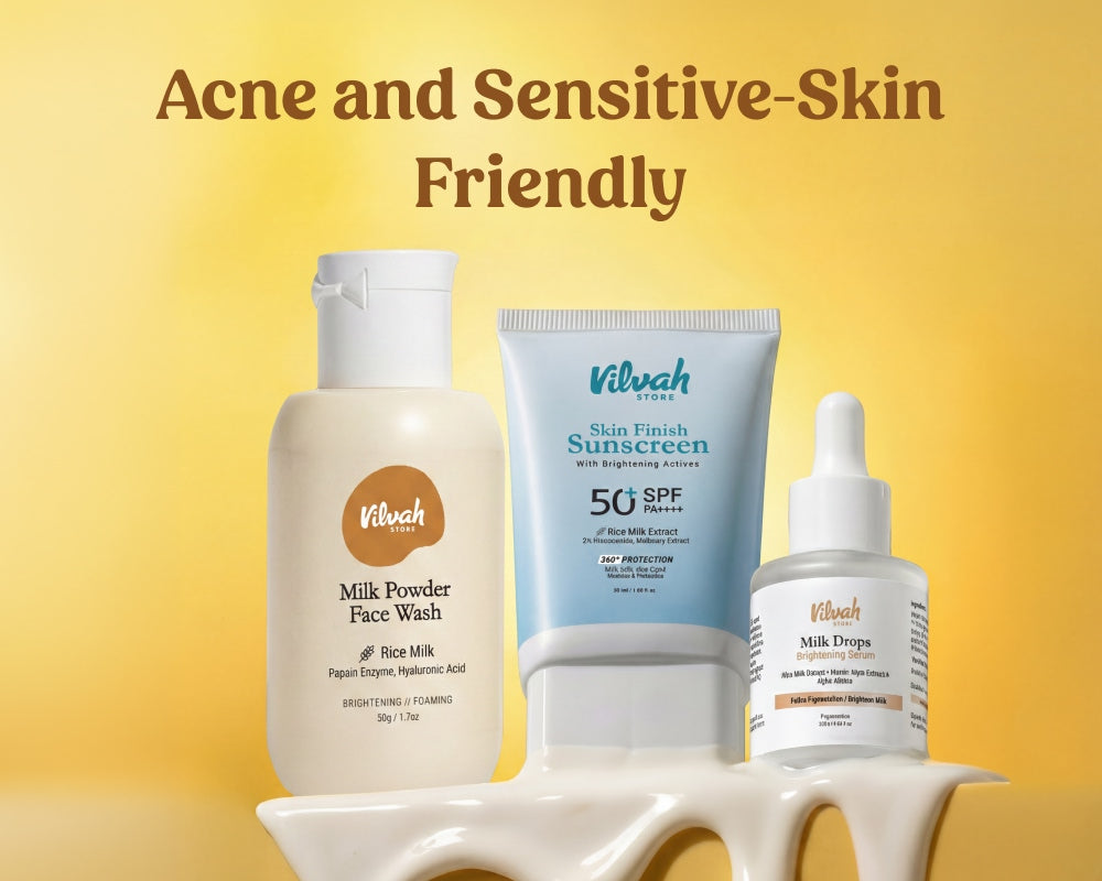 vilvah skin radiance combo for acne and sensitive skin
