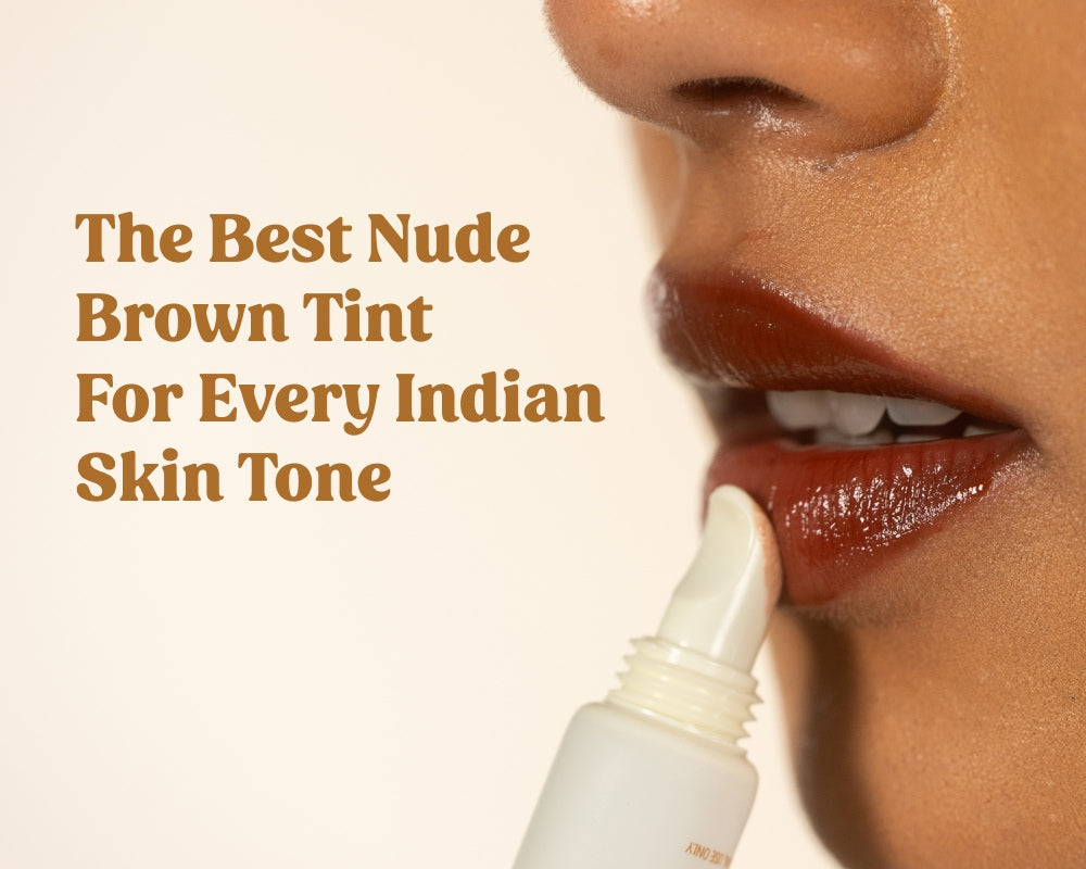 nude brown tint cream bun lip balm