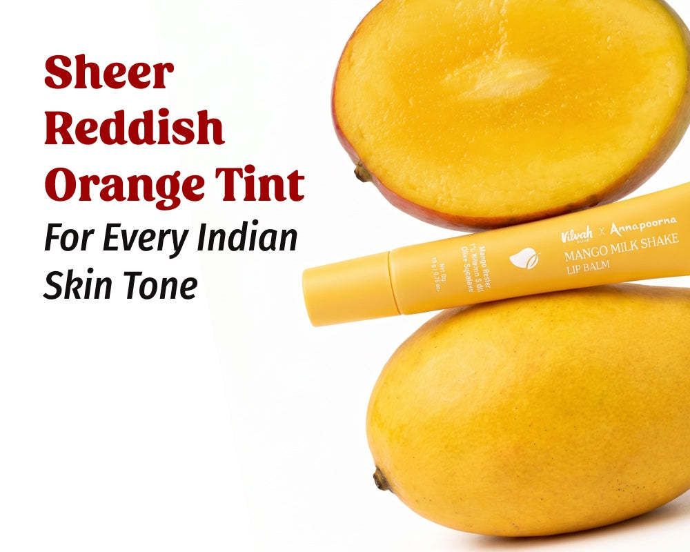 Sheer Reddish Orange Tint Mango Milkshake Lip Balm