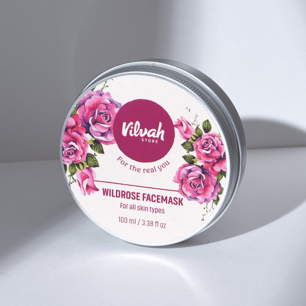 Buy Vilvah wild rose face mask online for dull and lifeless skin