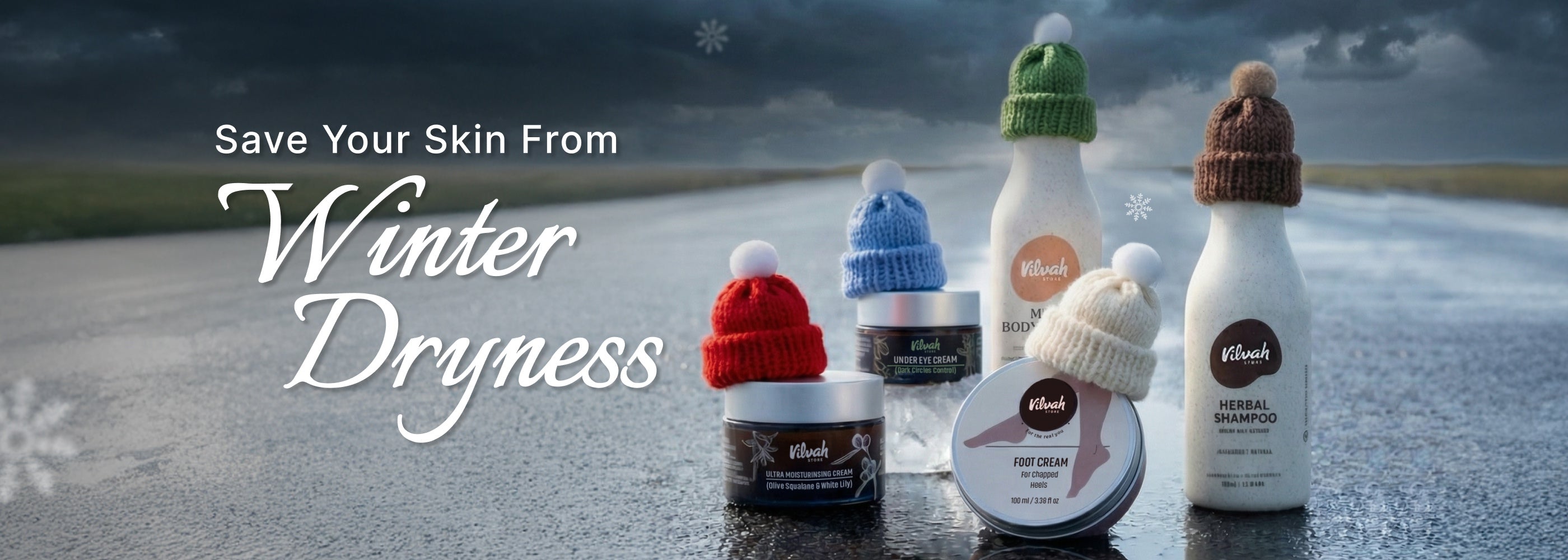 winter skincare and haircare