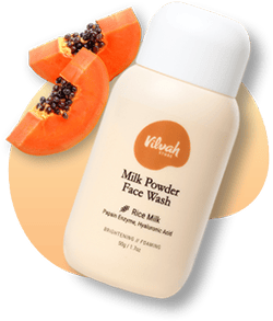 vilvah milk powder face wash