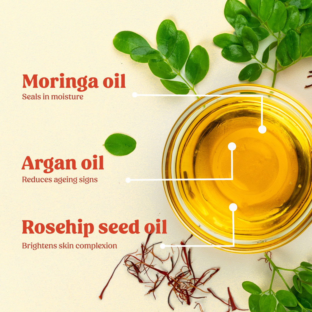 moringa beautifying serum ingredients - Vilvah