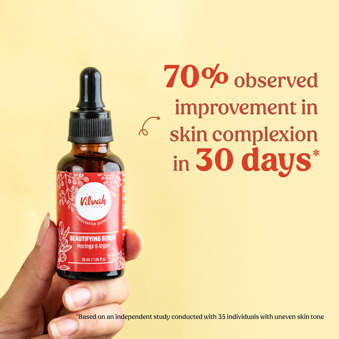 vilvah moringa beautifying serum usage
