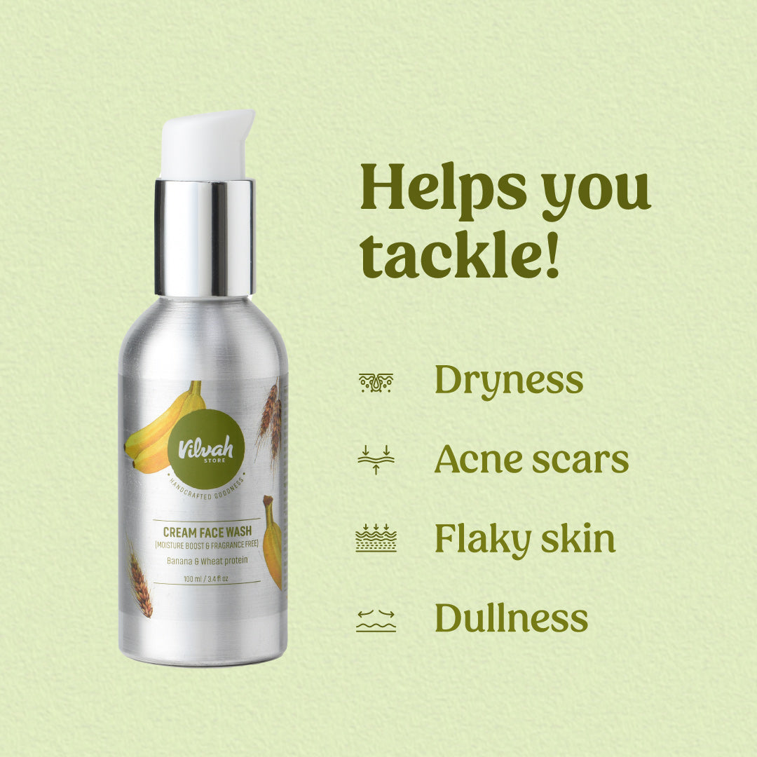 benefits of cream face wash - Vilvah