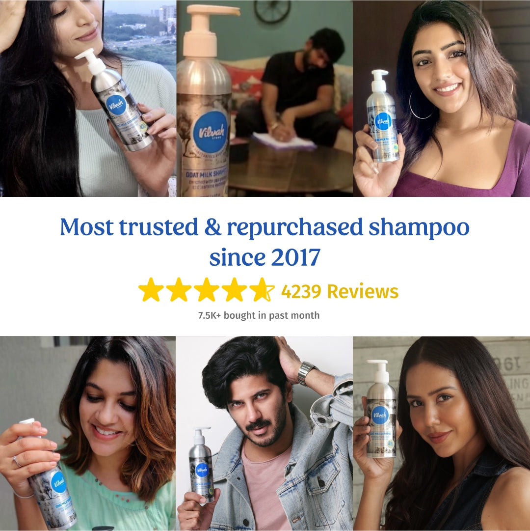 vilvah goat milk shampoo review​