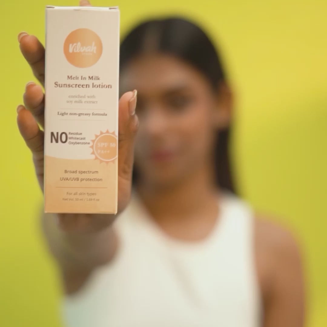 how to use sunscreen spf 50 - Vilvah
