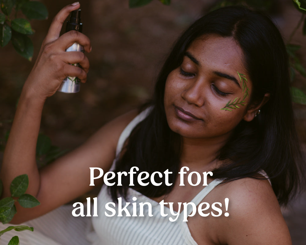 how to use tea tree water facial toner - Vilvah