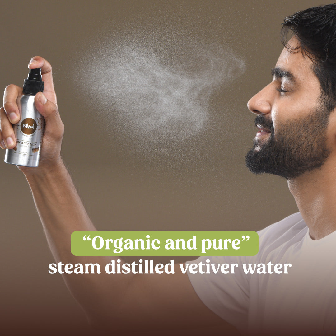 vetiver water facial toner spray​ - Vilvah