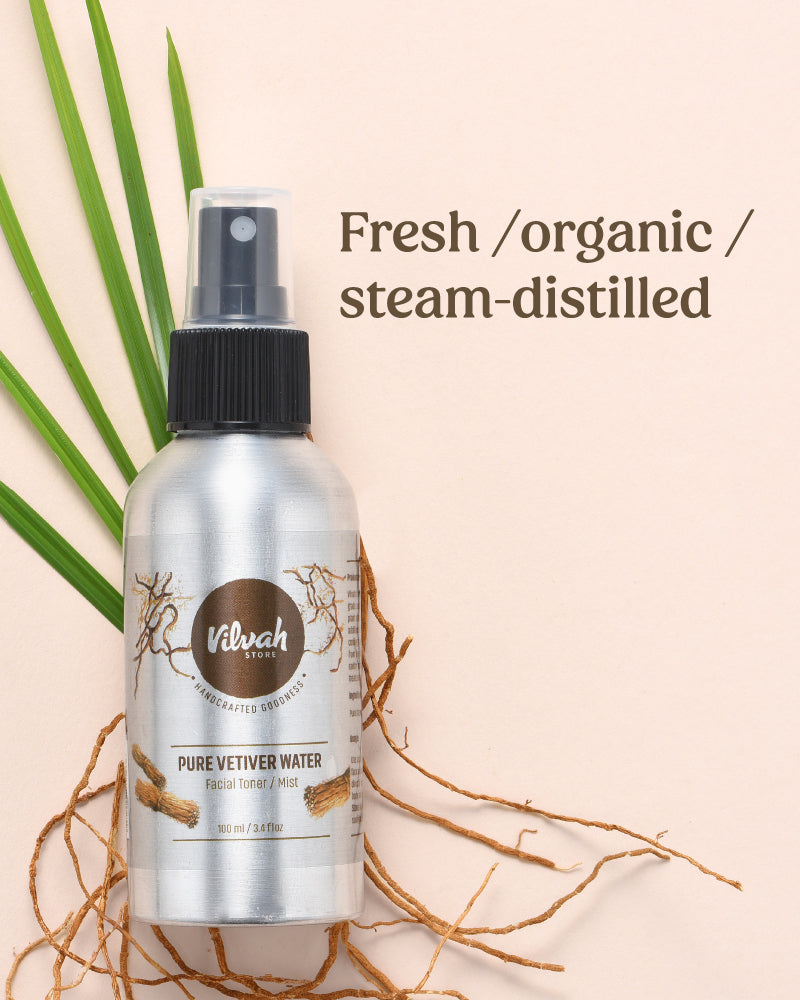 pure vetiver water facial toner​ - Vilvah